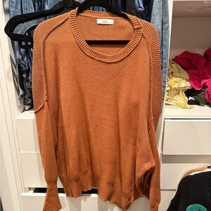 TALULAH Camel Crew Neck Sweater